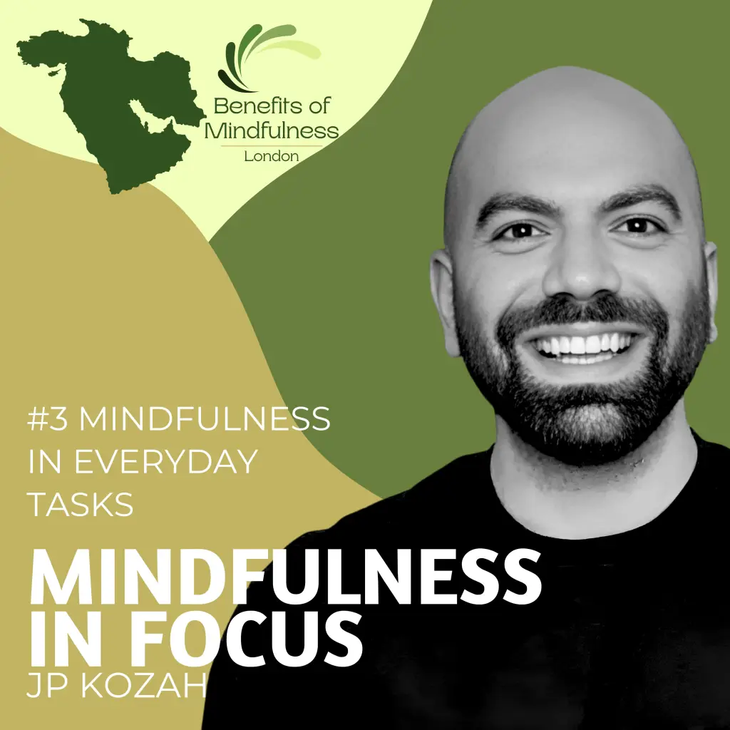 Mindfulness in Focus Podcast, JP Kozah, Episode 3, Mindfulness in Everyday Tasks