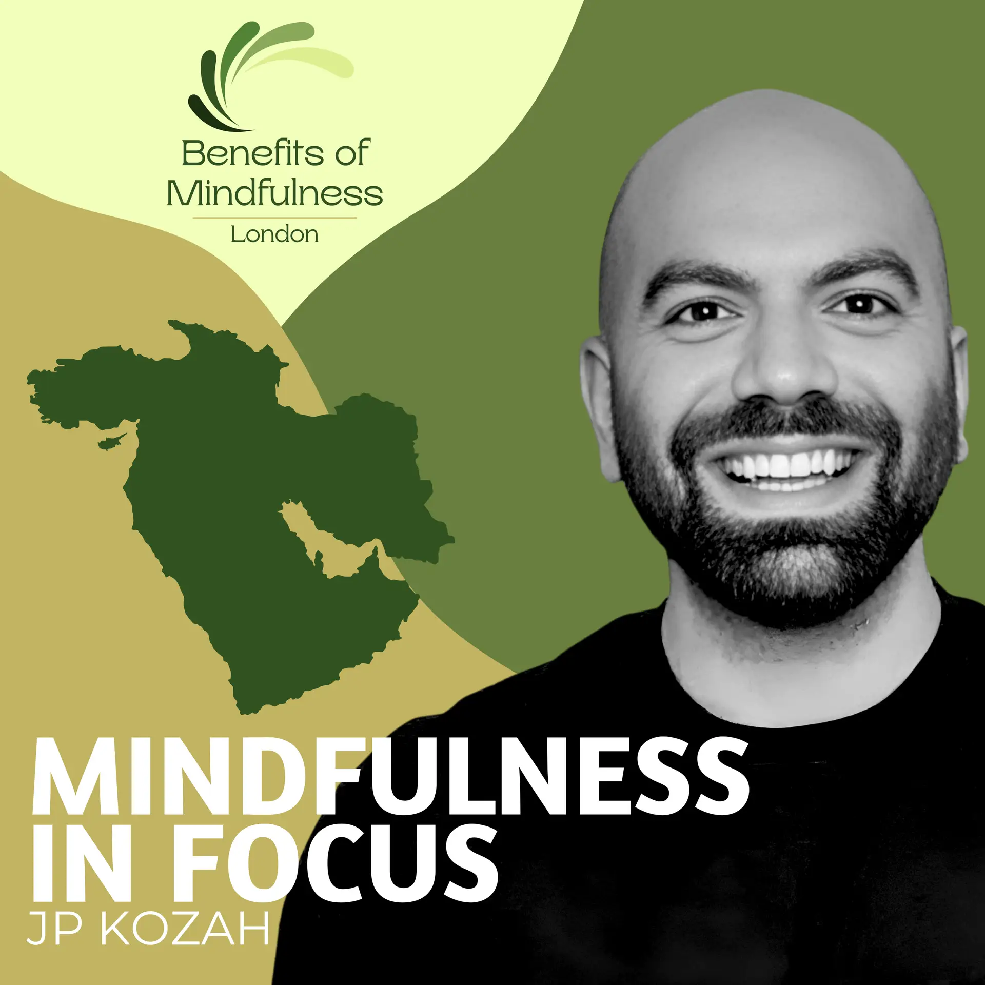 Mindfulness in Focus Podcast, JP Kozah, Podcast Cover Art