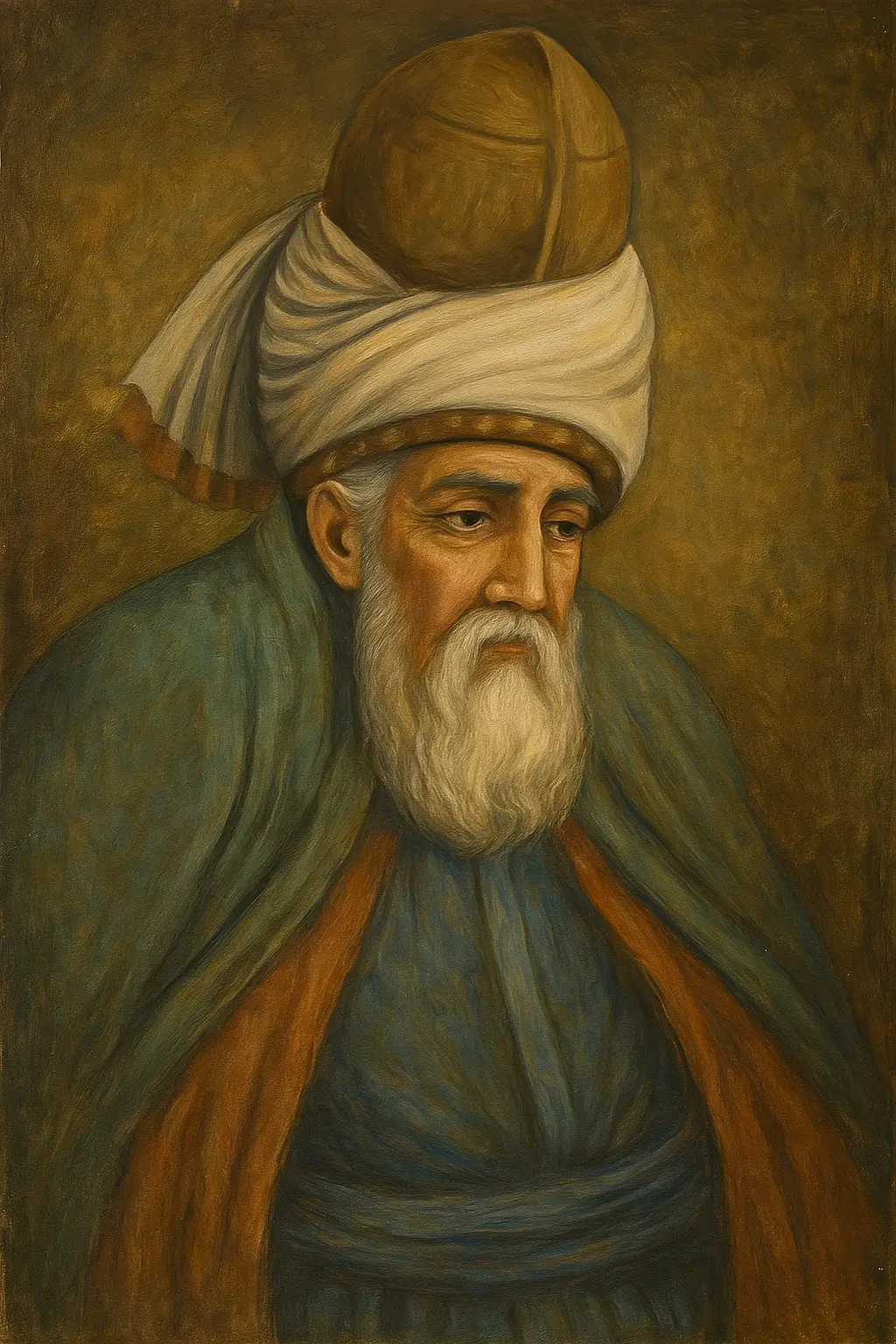 Jalal al-Din Rumi Mindfulness, portrait
